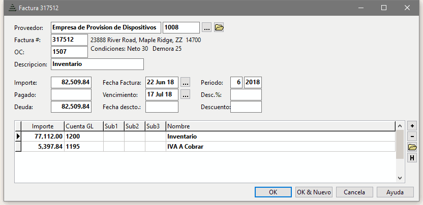 Software de Cuentas por Pagar